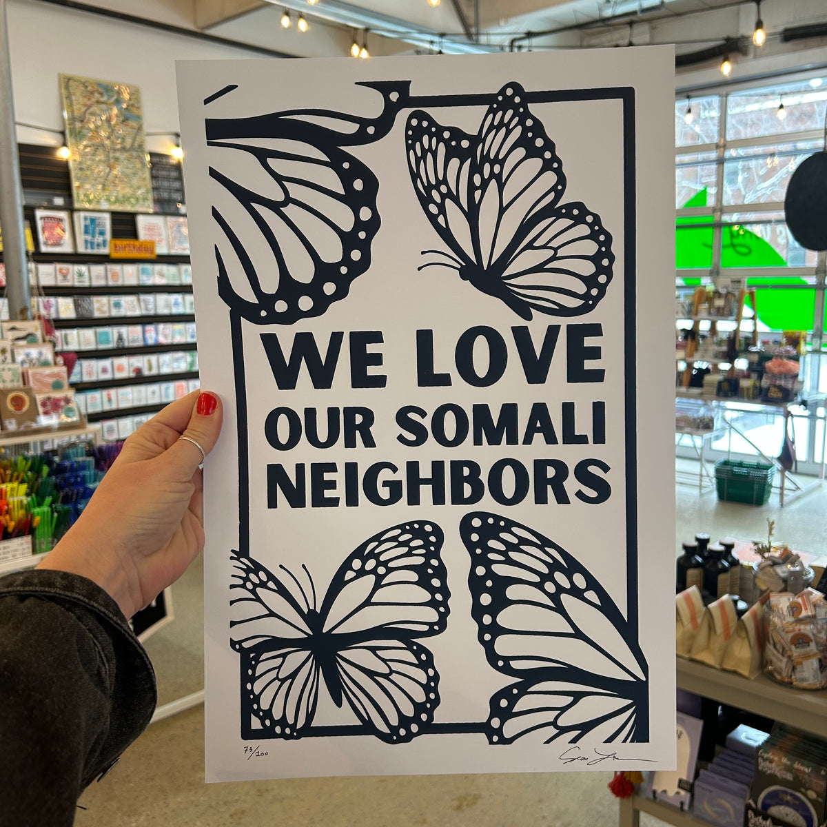 We Love Our Somali Neighbors – Bench Pressed Letterpress