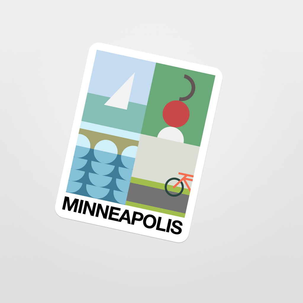 Block Bench Stickers Minneapolis Sticker – Bench Pressed Letterpress