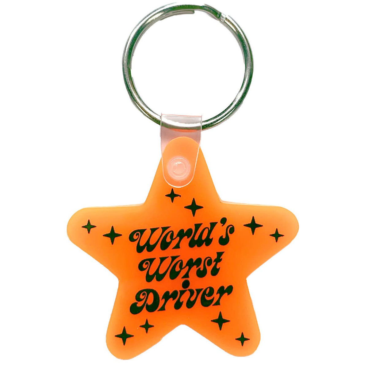 World's Worst Driver Star Keychain – Bench Pressed Letterpress