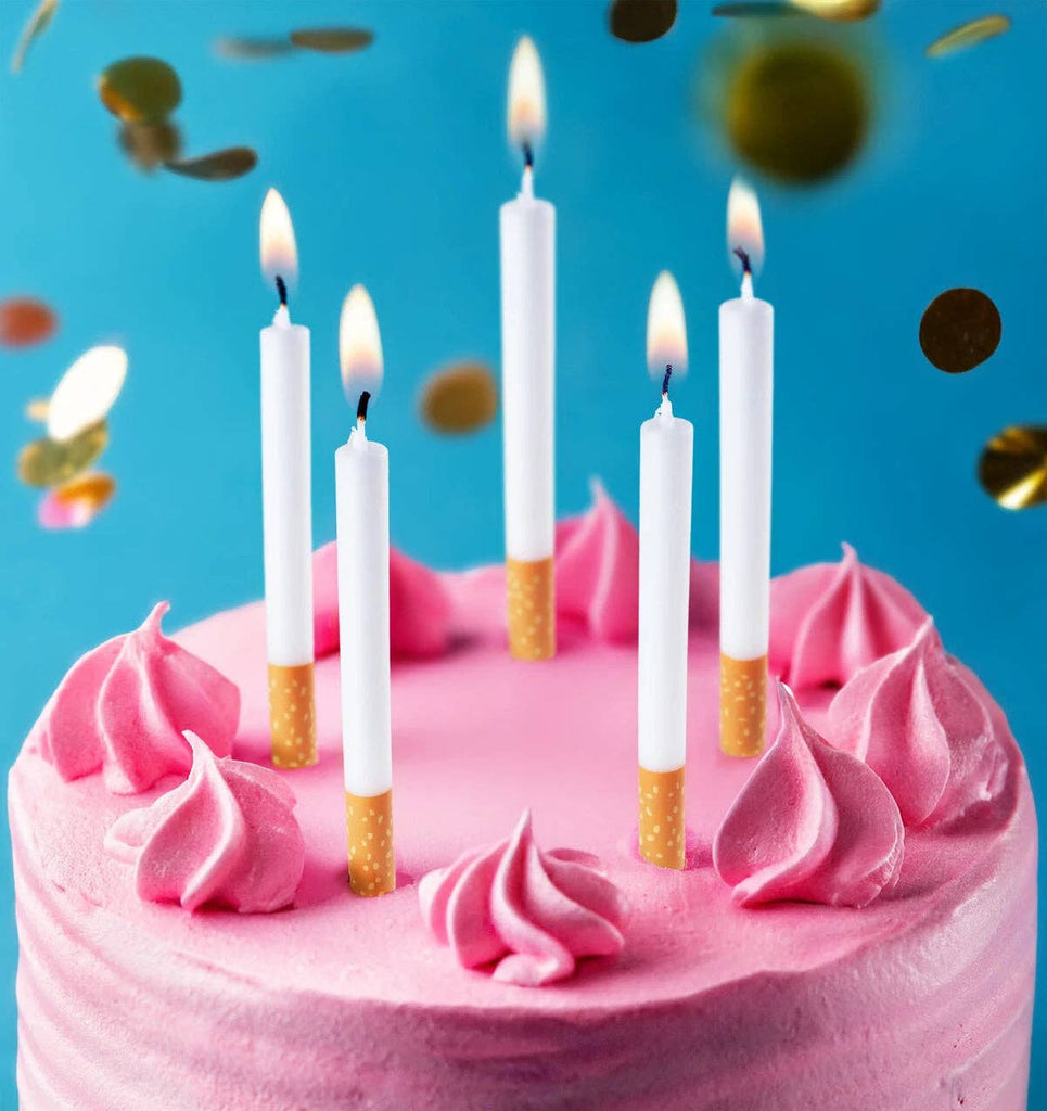 cake with cigarette candles Cigarette Candles - Vat19 cake with cigarette candles Cigarette Candles - Vat19
