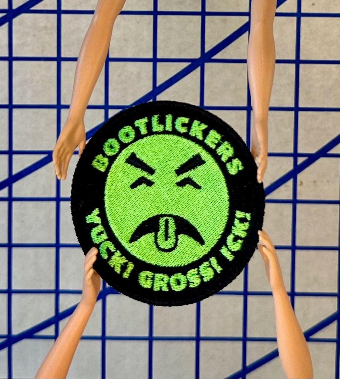 Bootlickers Patch – Bench Pressed Letterpress