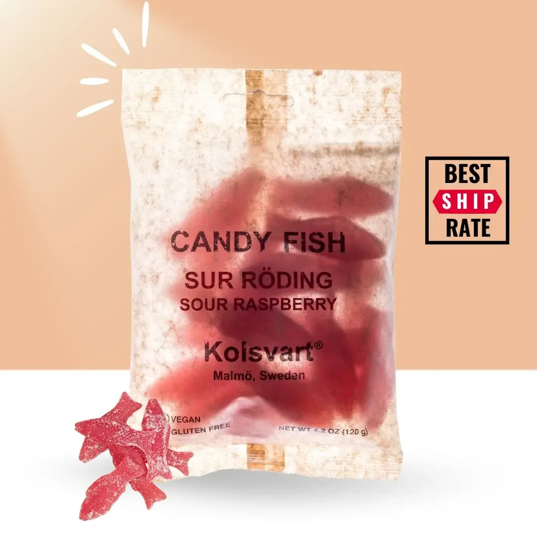Sur Roding Sour Raspberry Candy Fish – Bench Pressed Letterpress