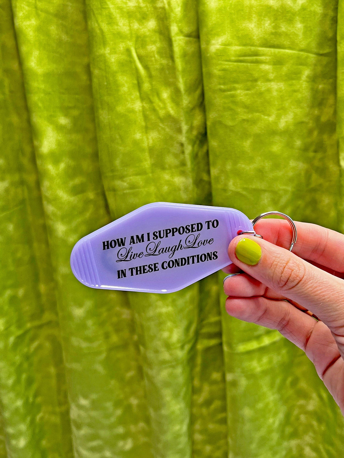 In These Conditions Keychain – Bench Pressed Letterpress