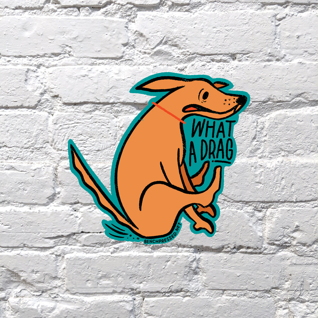 Drag Up Sticker What A Drag Single Sticker – Bench Pressed Letterpress