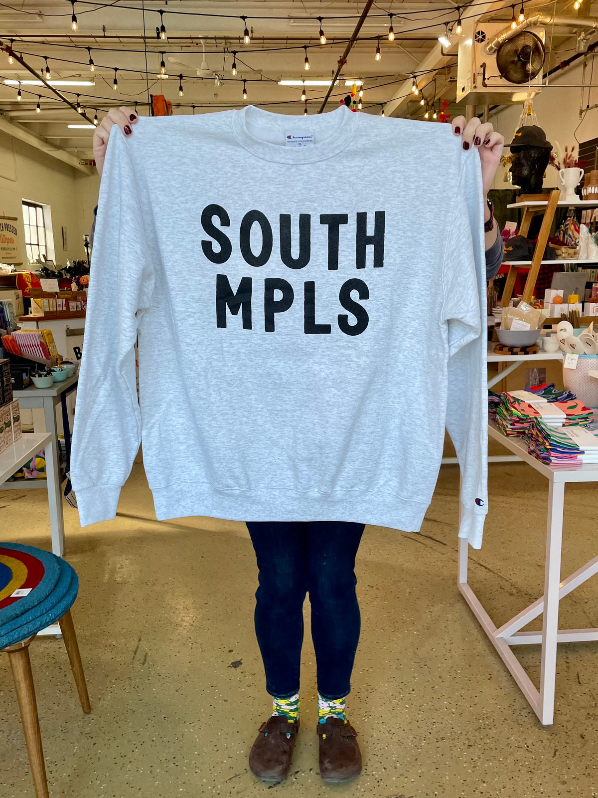 South MPLS Crewneck Sweatshirt – Bench Pressed Letterpress